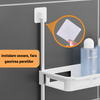 Suport multifunctional, cu 2 polite, pentru depozitare, pentru baie sau bucatarie