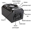 Boxa portabila bluetooth, disco, cu lumini, USB, card si radio