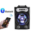 Boxa portabila bluetooth, disco, cu lumini, USB, card si radio