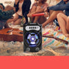 Boxa portabila bluetooth, disco, cu lumini, USB, card si radio
