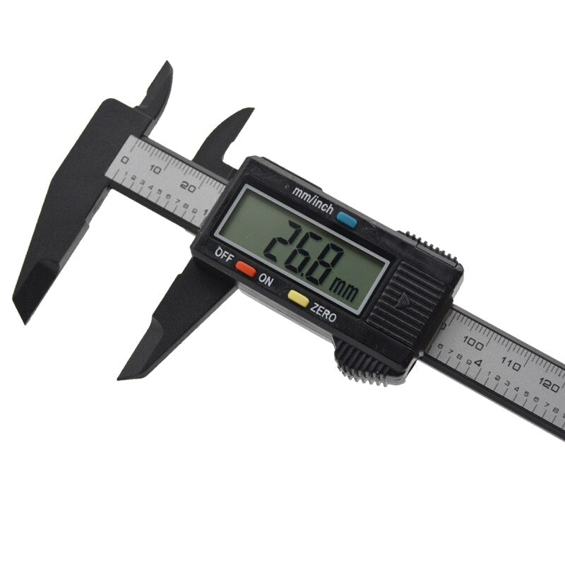 Subler electronic, cu  display digital, fibra de carbon