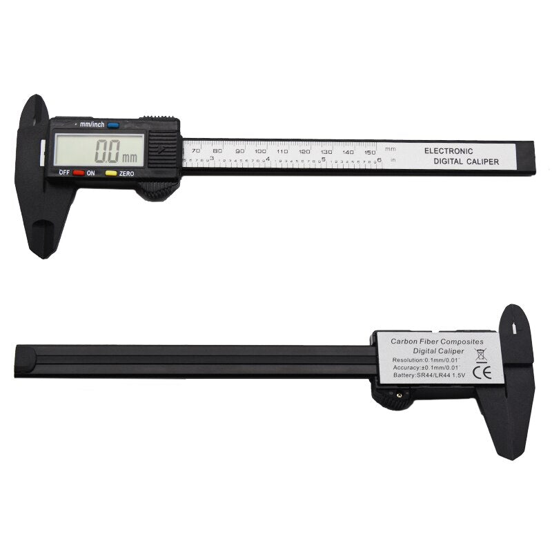 Subler electronic, cu  display digital, fibra de carbon