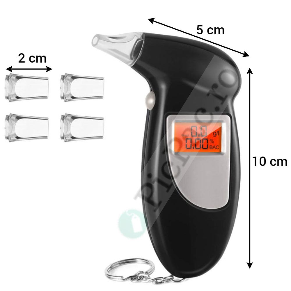 Lichidare de stoc. Alcooltest digital cu 4 capete de rezerva