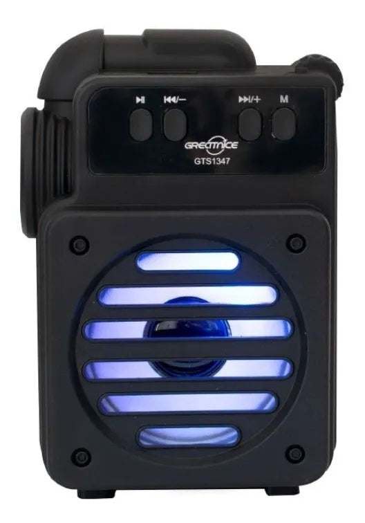 Boxa portabila cu lumina Led si functie de Radio Fm