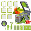 Razatoare multifunctionala pentru legume, cu 22 de accesorii